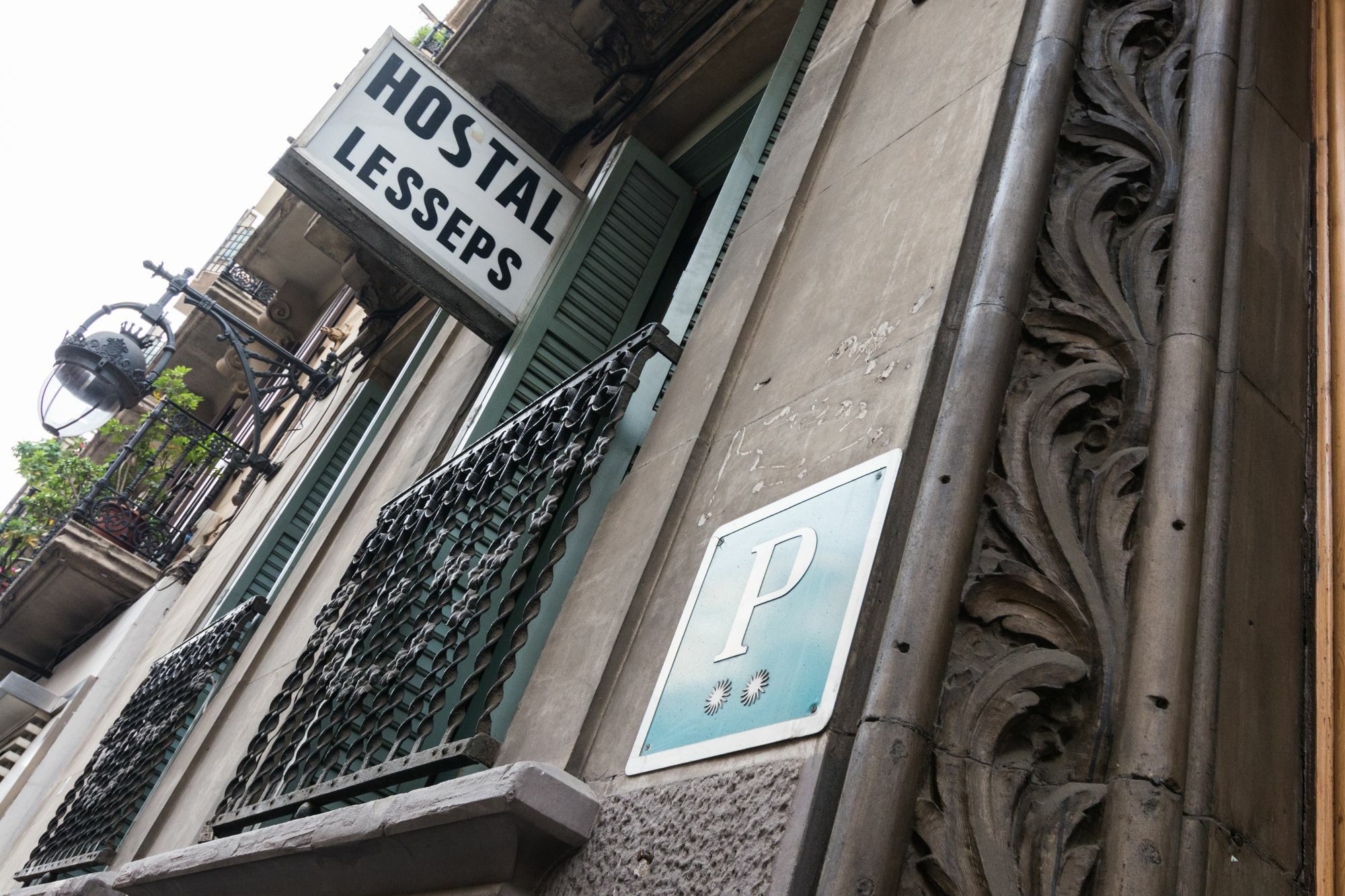 Hostal Lesseps Barcelona Eksteriør bilde